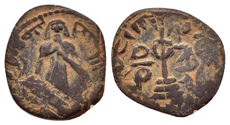 ARAB-BYZANTINE.Northern Syria.Abd al-Malik. ( circa AD 685-705). Halab.Fals.

Ob...