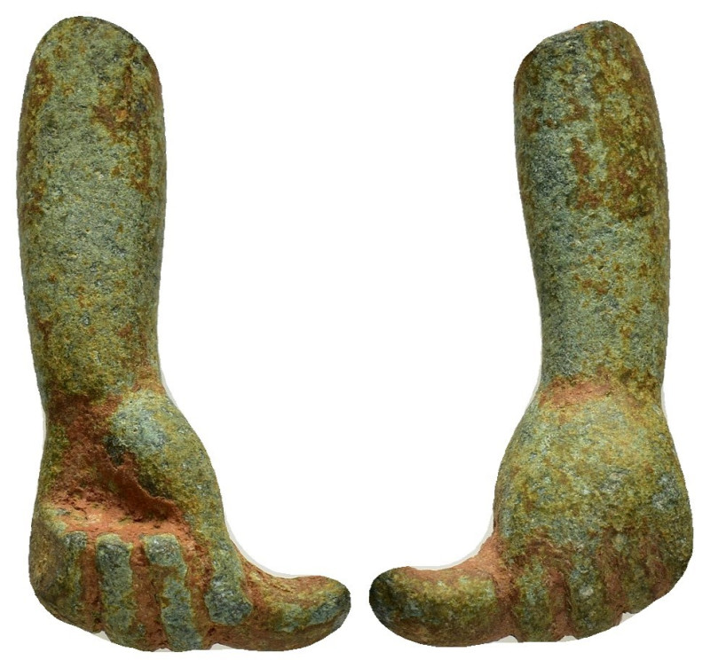 ANCIENT ROMAN BRONZE ARM FIGURINE.(1st - 2nd Century).Ae.


Condition : Good ver...