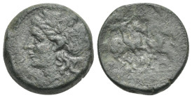 Sicily, Syracuse. Bronze circa 212 BC, Æ 22,18 mm, 11.38 g.
Fine.