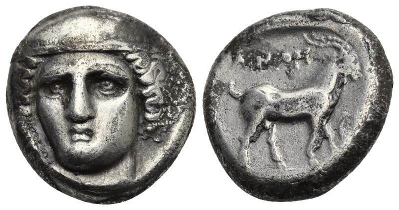 Thrace, Ainos. Tetradrachm circa 398/7-396/5 BC. AR 23.36 mm, 15.13 g.
About Ver...