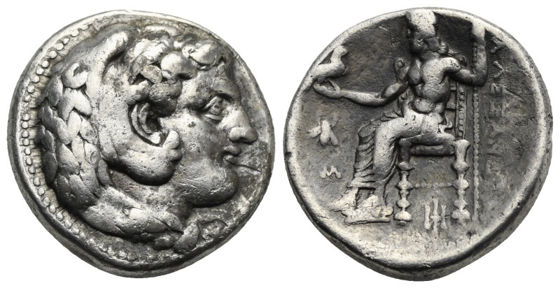 Kingdom of Macedon, Alexander III. Tetradrachm 336-323 BC, AR 25.52 mm, 16.77 g....