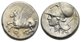 Corinthia, Corinth. Stater circa 345-307 BC, AR 20.30 mm, 8.56 g. 
Good VF