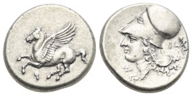Corinthia, Corinth. Stater circa 345-307 BC, AR 21.55 mm, 8.56 g. 
Good VF