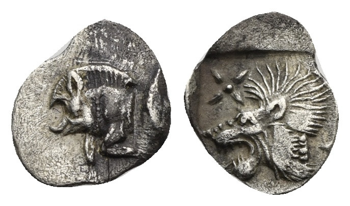 Mysia, Kyzikos. Hemiobol circa 450-400, AR 10.44 mm, 0.40 g.
VF