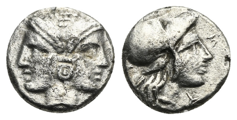 Mysia, Lampsakos. Diobol circa 4th-3rd century, AR 11.40 mm, 1.20 g.
Near Very F...