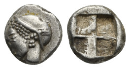 Ionia, Phokaia. Diobol circa 521-478 BC, AR 10.05 mm, 1.36 g. 
Good VF