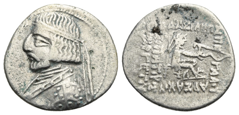 Kings of Parthia. Artabanos II, 75-62/1 BC. Drachm, AR 21.48 mm, 3.57 g. 
About ...