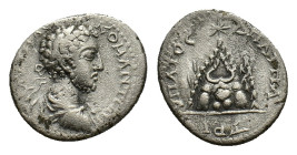 Cappadocia, Caesarea. Commodus. Denarius 177-192, AR 19,07 mm, 4.03 g. 
About VF