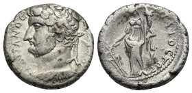Cappadocia, Caesarea-Eusebia. Hadrian, 117-138. Didrachm 128, AR 20.87 mm, 6.28 g. 
VF