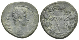 Syria, Seleucis and Pieria, Antioch. Augustus, 27 BC-14. Bronze 27-23 BC, AE 27.39 mm, 11.08 g.
About VF