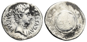 Augustus, 27 BC-14 AD. Denarius, Caesaraugusta circa 19-18 BC, AR 21.23 mm, 3.31 g. 
Fine