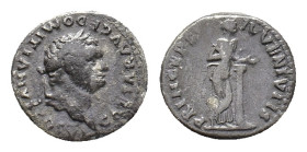 Domitian as Caesar, 69-81. Denarius, Rome 79, AR 18.52 mm, 3.38 g. 
Fine