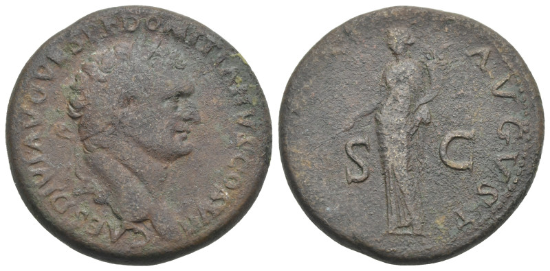 Domitian, as Caesar, 69-81. Sestertius, Rome circa 80-81, Æ 33.85 mm, 24.48 g.
A...