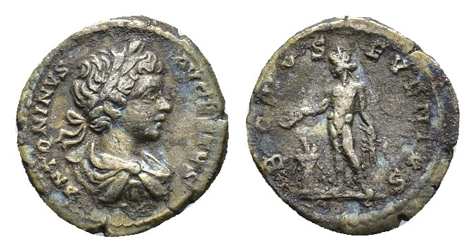 Caracalla, 198-217. Denarius, Rome circa 199-200, AR 18.77 mm, 2.84 g. 
Corrosio...