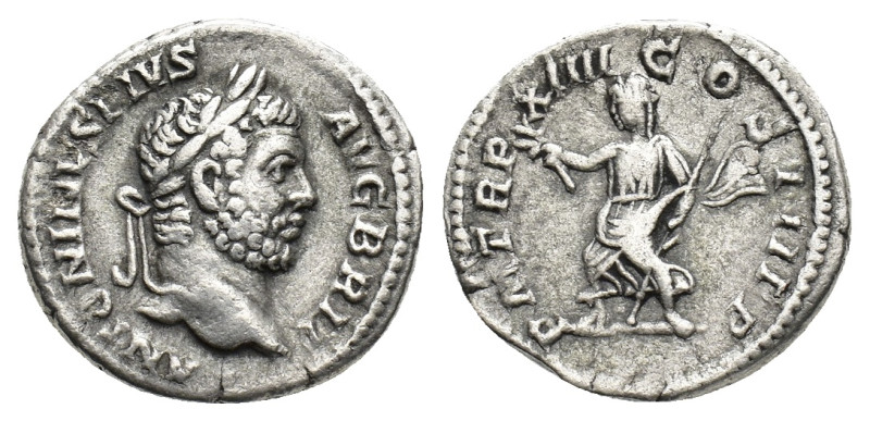 Caracalla, 198-217. Denarius, Rome circa 211, AR 18.00 mm, 3.33 g. 
VF