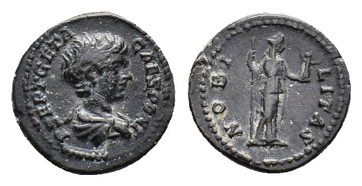 Geta as Caesar, 198-209. Denarius, Rome circa 200-202, AR 19.50 mm, 3.47 g. 
Dar...