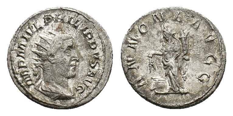 Philippus I, 244-249. Antoninianus, Rome circa 244-247, Billon 22.62 mm, 4.62 g....