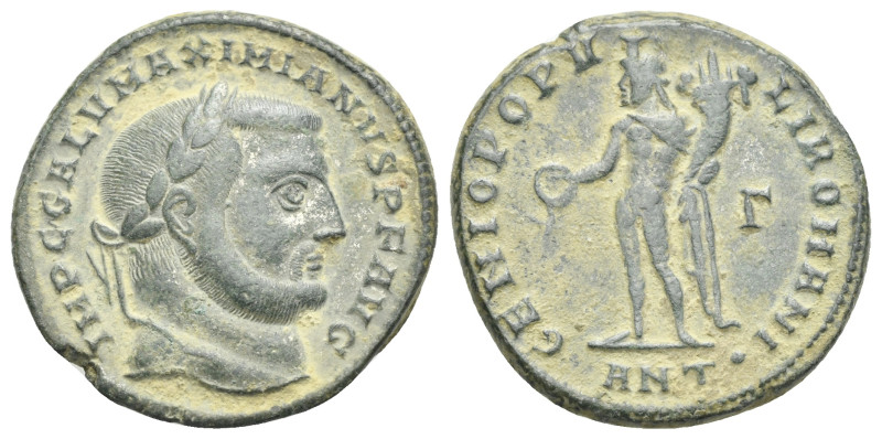 Galerius Valerius Maximianus, 305-311. Follis, Antioch 306, AE 26.71 mm, 10.07 g...