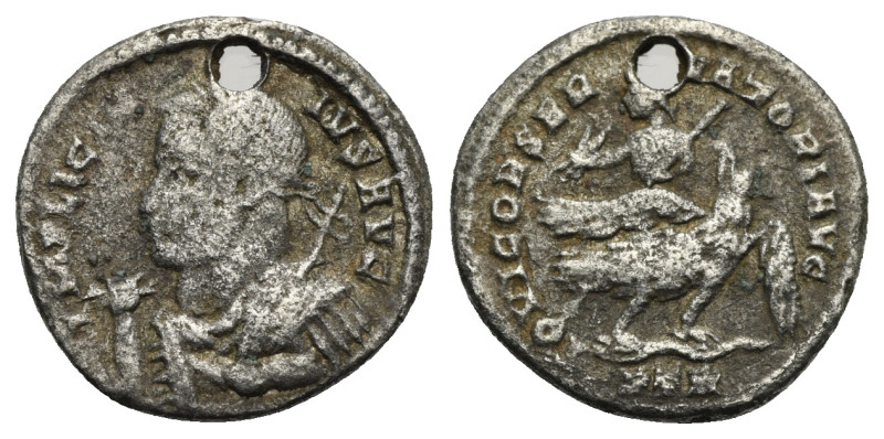 Licinius I, 308-324. Argenteus, Treveri circa 318/9, AR 17.39 mm, 2.36 g. 
Hole....