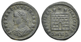 Constantinus II as Caesar, 316-337. Follis, Cyzicus circa 324/25, AE 19.34 mm, 2.96 g. 
VF