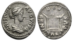 Crispina, 178-182. Denarius, Rome circa 178-182, AR 19.45 mm, 3.49 g. 
VF