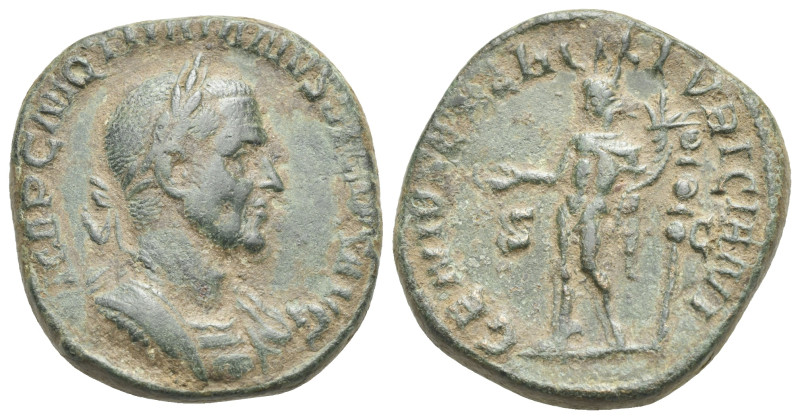 Trajanus Decius, 249 - 251. Sestertius, Rome circa 249, Æ 30.29 mm, 21.02 g.
Abo...