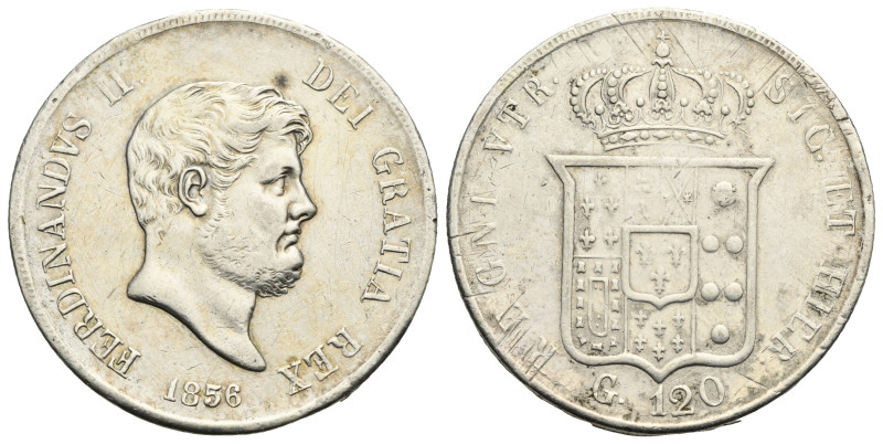 ITALY. REGNO DELLE DUE SICILIE. Ferdinando II di Borbone, 1830-1859. AR 120 Gran...