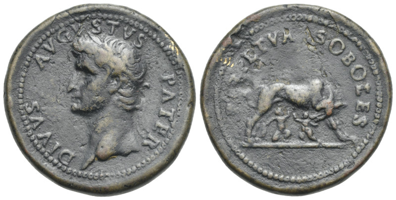 ITALY. Paduan type. Divus Augustus. AE Medal 37.00 mm, 27.32 g. 
VF.