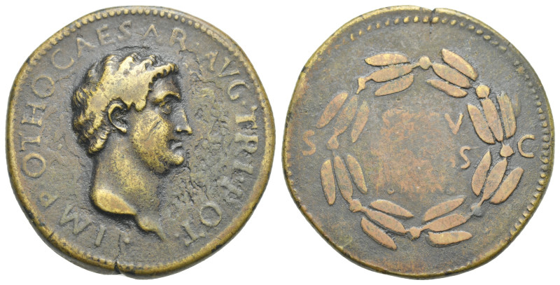 ITALY. Paduan type. Otho, 69 AD. AE Medal 34.10 mm, 23.17 g. 
Yellow-brown patin...