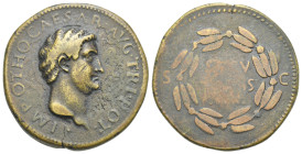 ITALY. Paduan type. Otho, 69 AD. AE Medal 34.10 mm, 23.17 g. 
Yellow-brown patina. Good Fine.