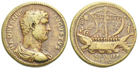 ITALY. Paduan type. Hadrian, 117-138 AD. AE Medal 35.00 mm, 24.94 g. 
Yellow-brown patina. VF.