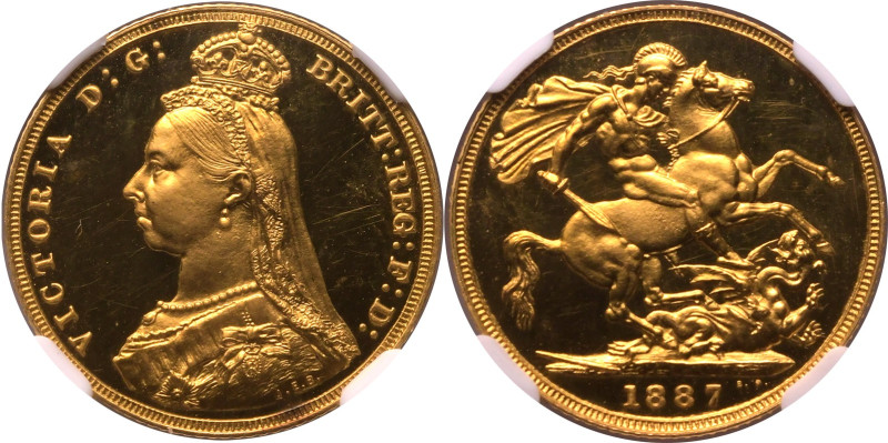 UNITED KINGDOM. Victoria, 1837-1901. 
Gold sovereign, 1887. London. Proof First...