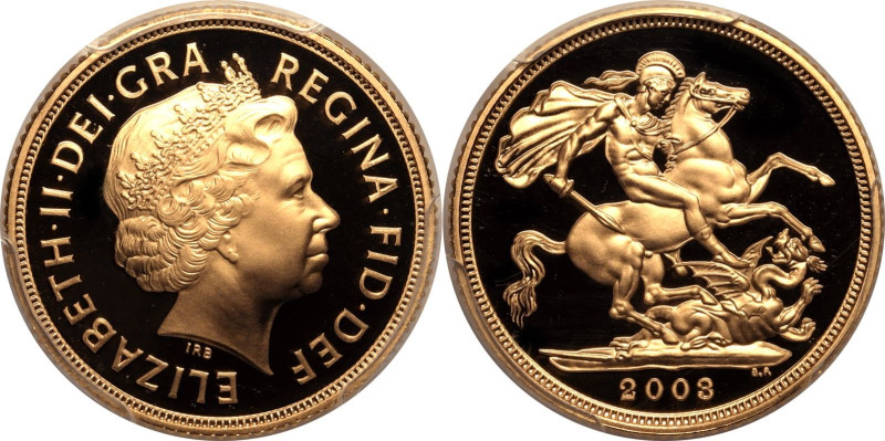 UNITED KINGDOM. Elizabeth II, 1952-2022. 
Gold sovereign, 2003. Royal Mint. Pro...