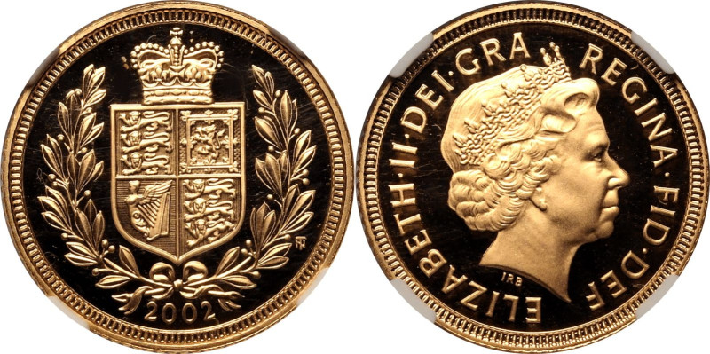 UNITED KINGDOM. Elizabeth II, 1952-2022. 
Gold half-sovereign, 2002. Royal Mint...