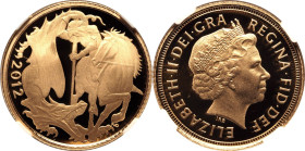 United Kingdom Elizabeth II 2012 Gold Half-Sovereign Diamond Jubilee Proof NGC PF 70 ULTRA CAMEO
