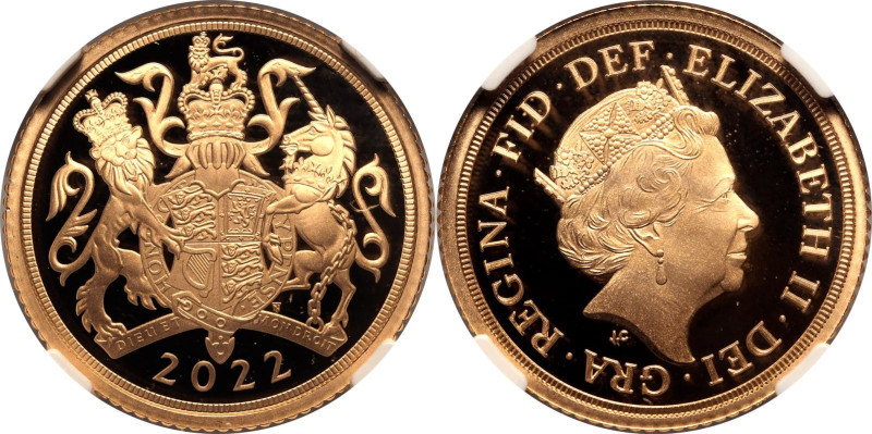 UNITED KINGDOM. Elizabeth II, 1952-2022. 
Gold half-sovereign, 2022. Royal Mint...