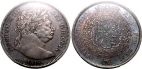 United Kingdom George III 1816 Silver Halfcrown PCGS AU58