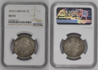 United Kingdom Victoria 1873 Silver Florin NGC AU 53