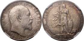 United Kingdom Edward VII 1907 Silver Florin NGC MS 63