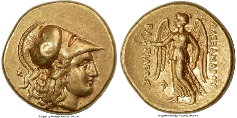 MACEDONIAN KINGDOM. Alexander III the Great (336-323 BC). AV stater (18mm, 8.52 ...