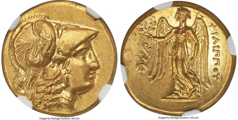 MACEDONIAN KINGDOM. Philip III Arrhidaeus (323-317 BC). AV stater (19mm, 8.60 gm...