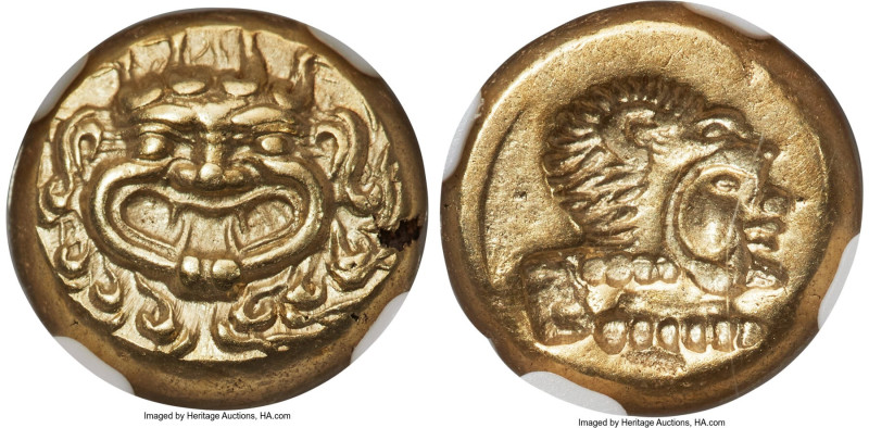 LESBOS. Mytilene. Ca. 521-478 BC. EL sixth-stater or hecte (10mm, 2.55 gm, 1h). ...