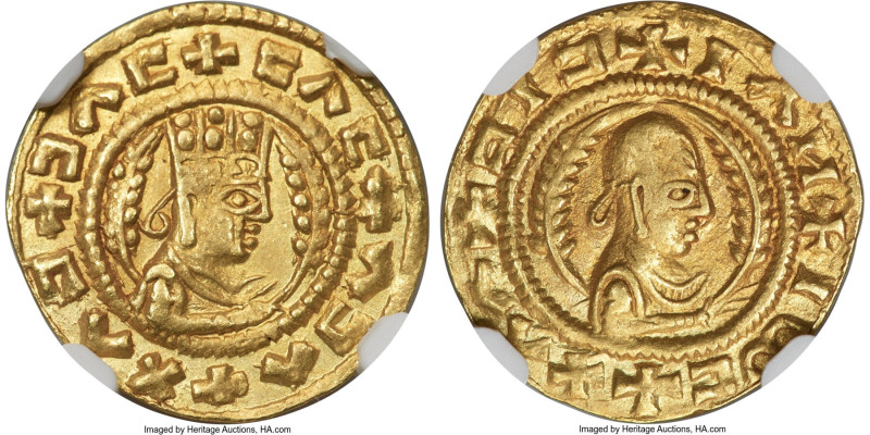 AXUMITE KINGDOM. Eon (ca. AD 400/420). AV tremissis or unit (17mm, 1.59 gm, 12h)...