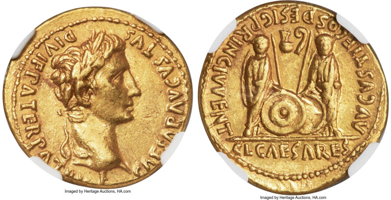 Augustus (27 BC-AD 14). AV aureus (20mm, 7.84 gm, 3h). NGC Choice XF 5/5 - 4/5. ...