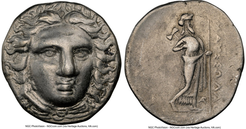 CARIAN SATRAPS. Maussollus (ca. 377-352 BC). AR tetradrachm (26mm, 14.97 gm, 1h)...