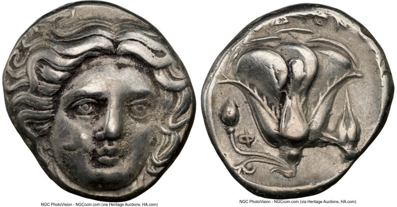 CARIAN ISLANDS. Rhodes. Ca. 404-385 BC. AR tetradrachm (24mm, 15.00 gm, 12h). NG...