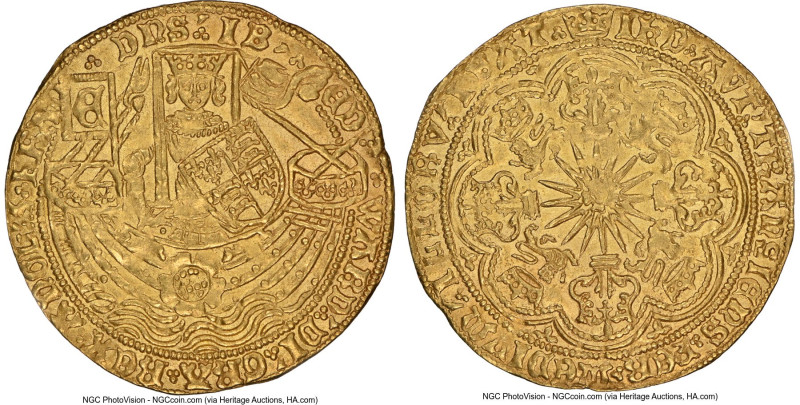 Gorinchem. City gold Imitative Rose Noble ND (1583-1591) MS62 NGC, Gorinchem min...