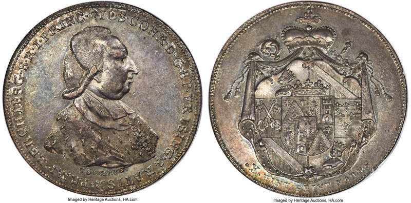 Freising. Josef Conrad von Schroffenberg Taler ND (1790-1803) AU55 NGC, Regensbu...