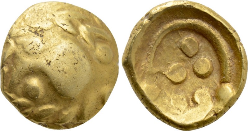 CENTRAL EUROPE. Vindelici. GOLD Stater (Early 1st century BC).

Obv: Stylized ...
