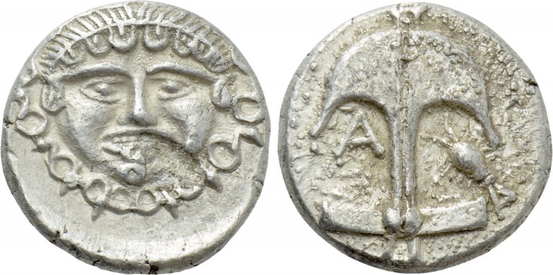 THRACE. Apollonia Pontika. Drachm (Circa 480/78-450 BC). 

Obv: Upright anchor...